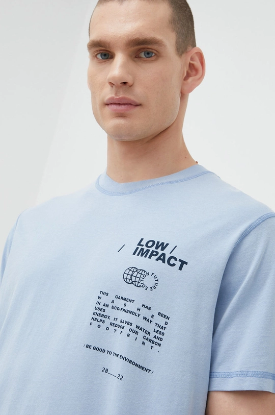 niebieski Jack & Jones t-shirt bawełniany