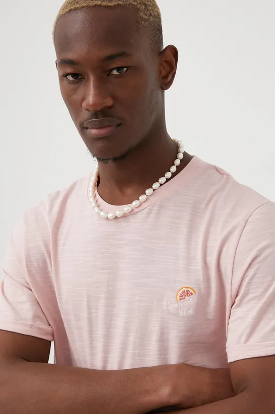 ružová Bavlnené tričko Premium by Jack&Jones