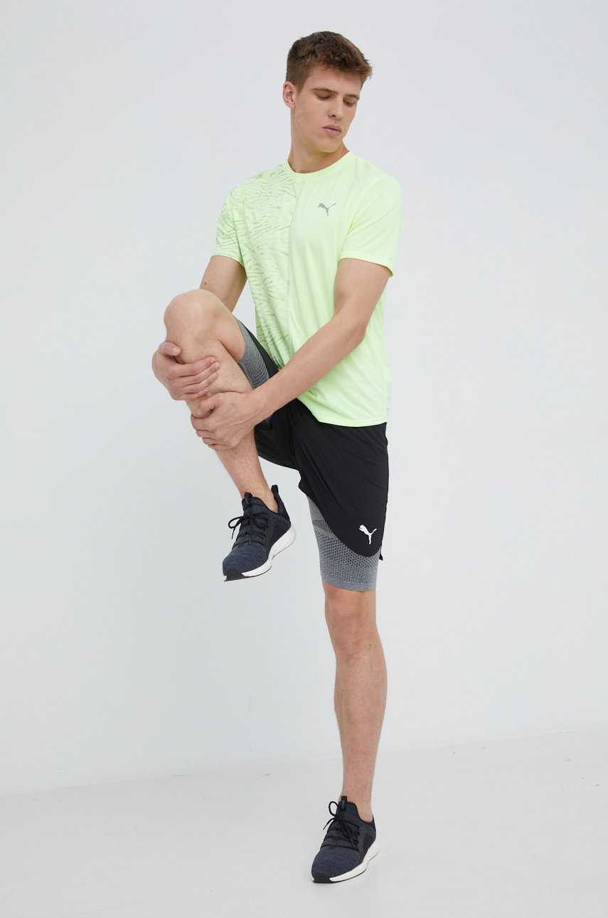 Běžecké tričko Puma Run Graphic 521402 světle zelená