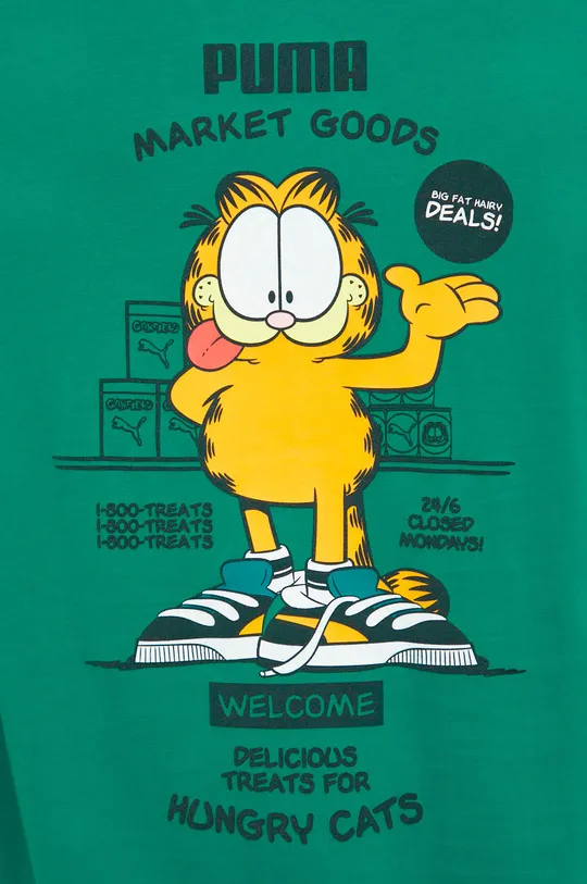 Bavlněné tričko Puma Puma X Garfield Pánský
