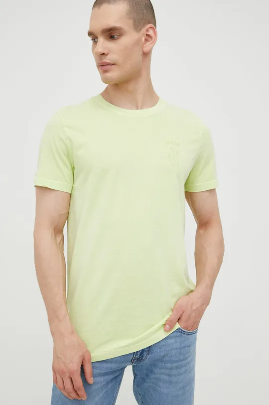 zelená Bavlnené tričko Tom Tailor Pánsky