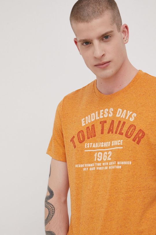 oranžová Tričko Tom Tailor