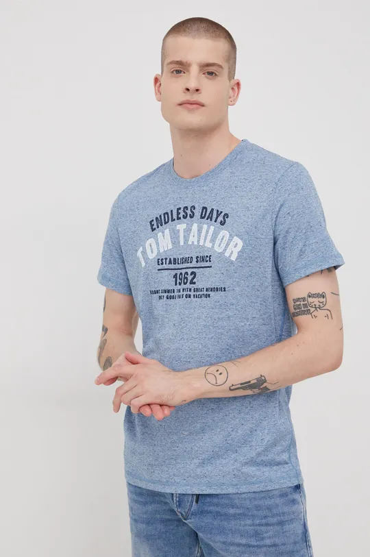 niebieski Tom Tailor t-shirt Męski