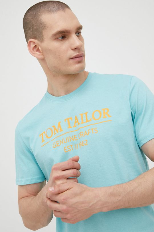morski Tom Tailor t-shirt bawełniany Męski