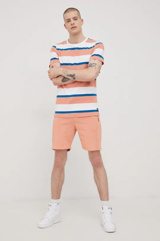 Βαμβακερό μπλουζάκι Tom Tailor πολύχρωμο