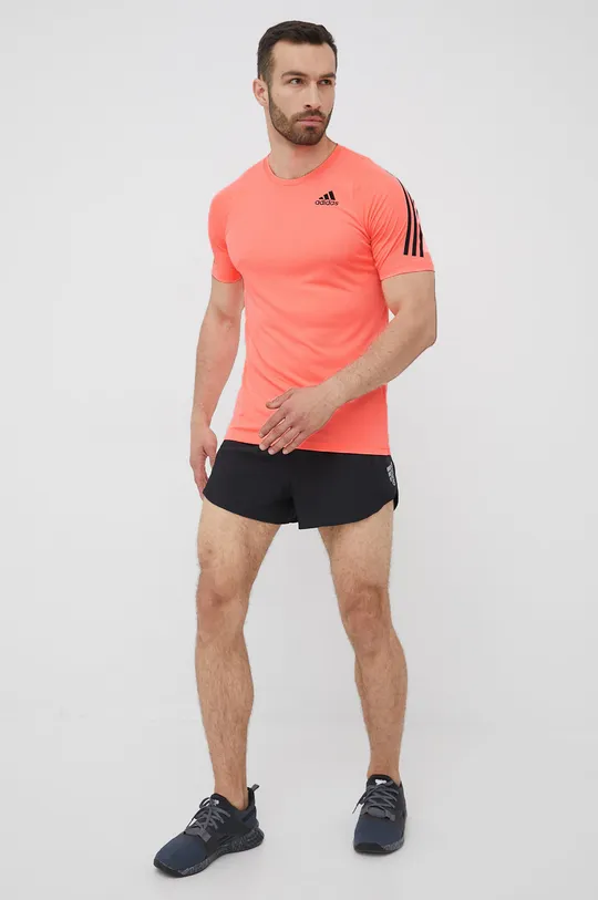 Μπλουζάκι για τρέξιμο adidas Performance Run Icon ροζ