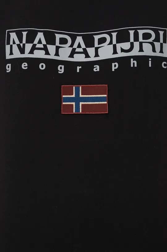 чёрный Хлопковая футболка Napapijri