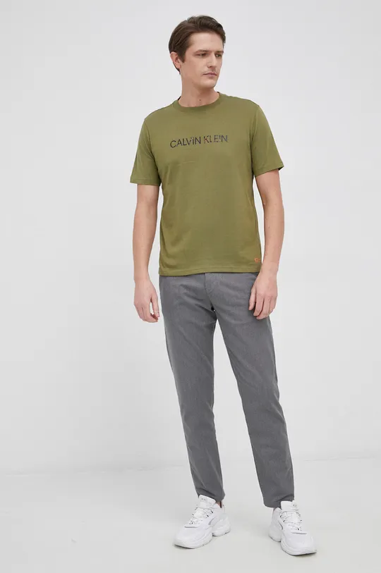 Calvin Klein Performance T-shirt zielony