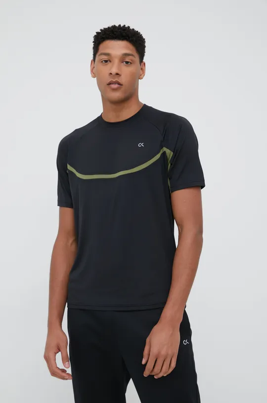 czarny Calvin Klein Performance t-shirt treningowy Męski