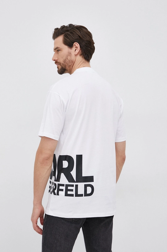 Karl Lagerfeld T-shirt bawełniany 521224.755285 biały