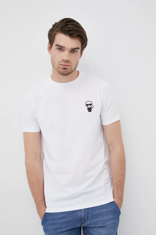 biały Karl Lagerfeld t-shirt 500221.755027