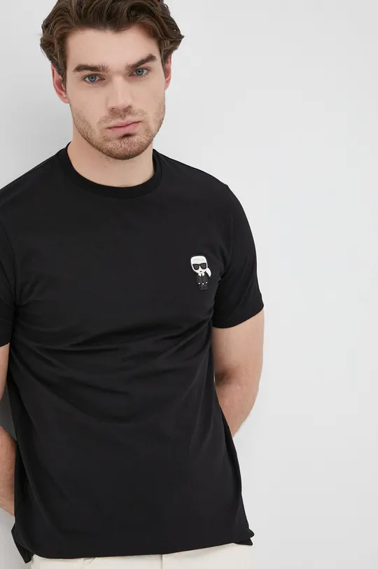 Kratka majica Karl Lagerfeld črna