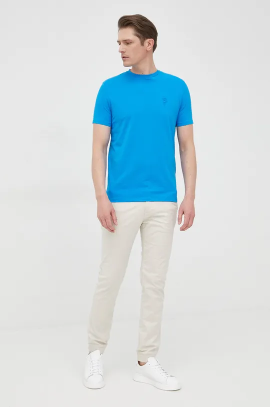 Karl Lagerfeld t-shirt 521221.755055 niebieski