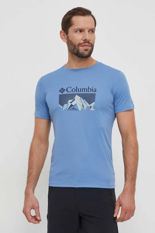 голубой Спортивная футболка Columbia zero rules