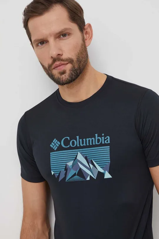 fekete Columbia sportos póló zero rules Férfi