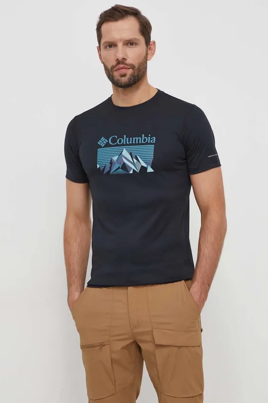 nero Columbia maglietta sportiva zero rules