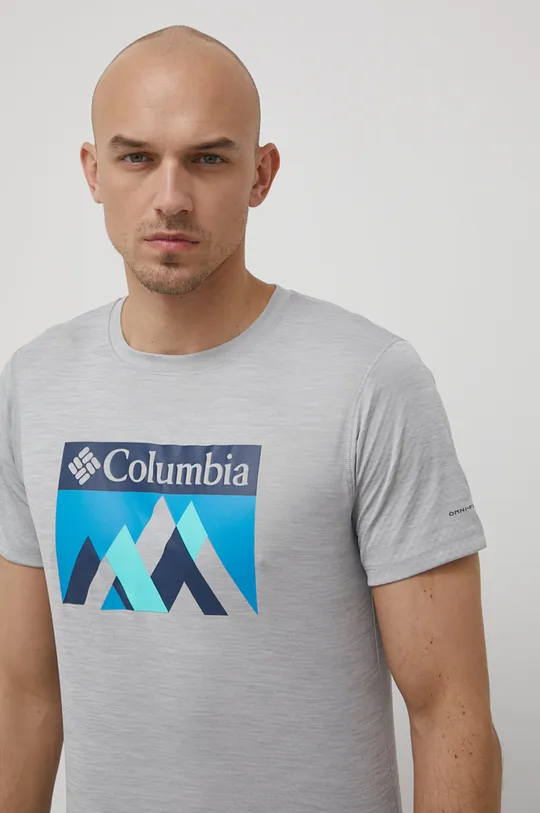 sivá Športové tričko Columbia Zero Rules Pánsky
