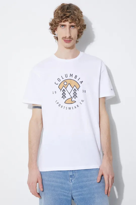 beżowy Columbia t-shirt bawełniany Rapid Ridge Męski