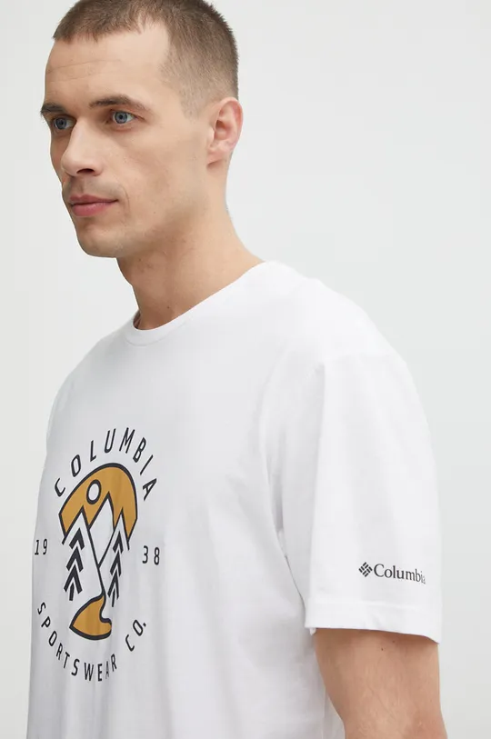 бежевый Хлопковая футболка Columbia