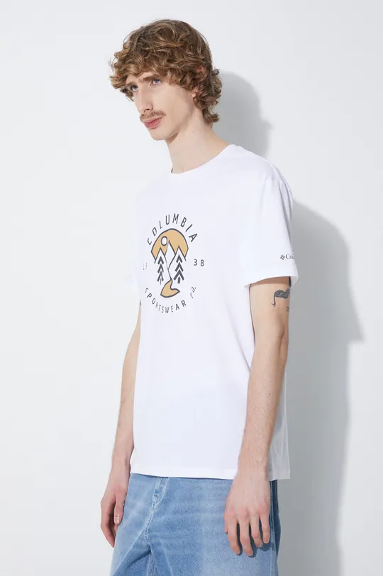 бежевый Хлопковая футболка Columbia