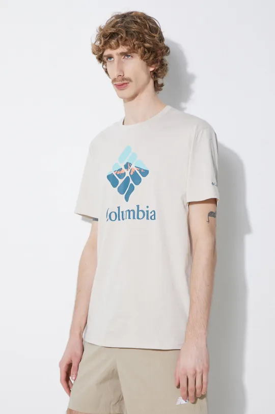 Βαμβακερό μπλουζάκι Columbia 100% Οργανικό βαμβάκι