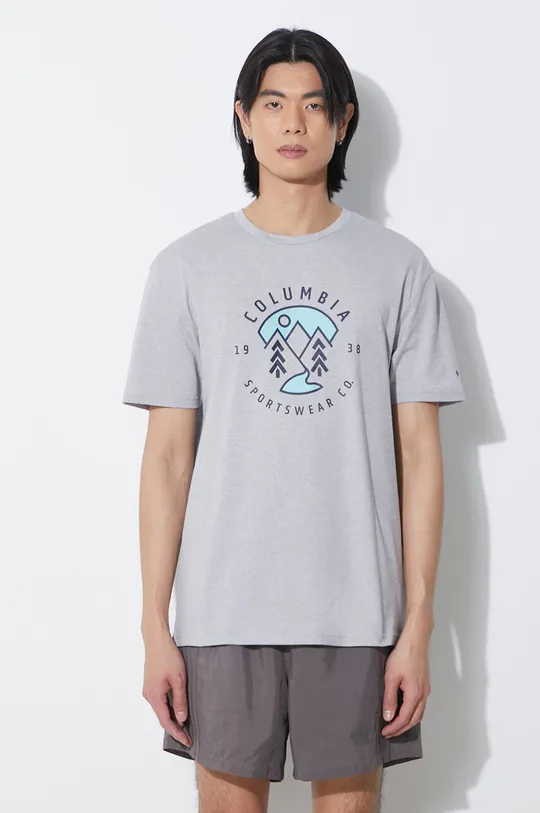 grigio Columbia t-shirt in cotone  Rapid Ridge Uomo