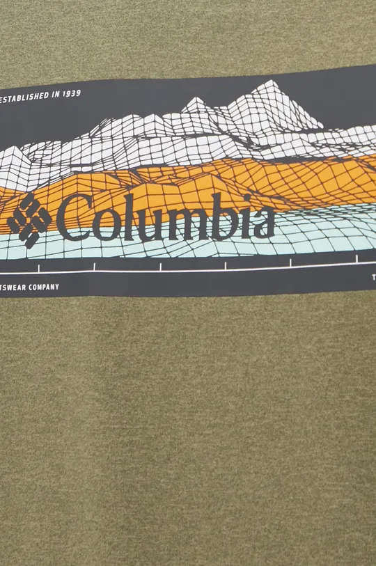 zelená Športové tričko Columbia Tech Trail Graphic
