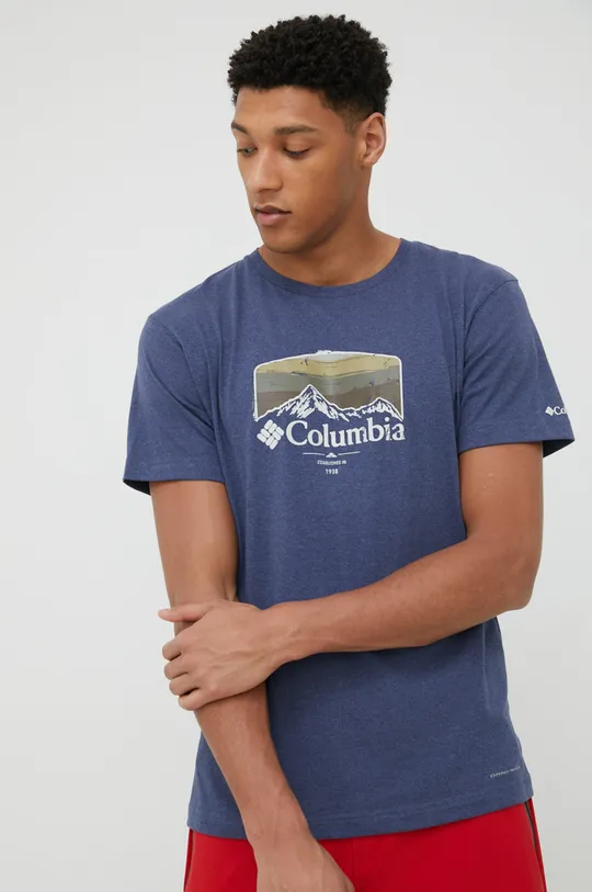 tmavomodrá Športové tričko Columbia Thistletown Hills Pánsky