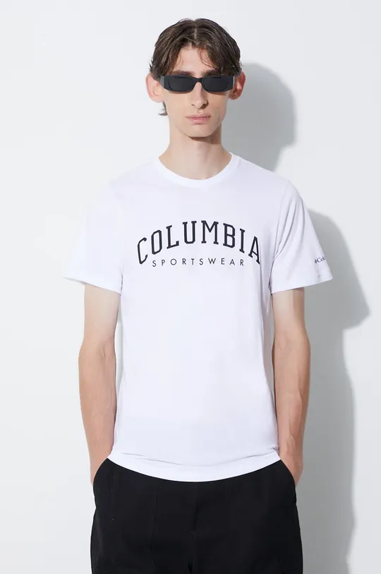 bijela Pamučna majica Columbia Muški
