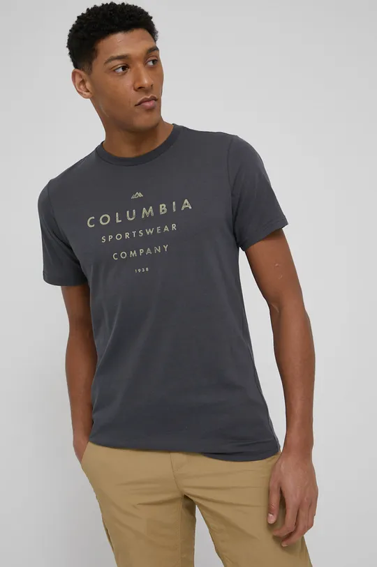 γκρί Βαμβακερό μπλουζάκι Columbia