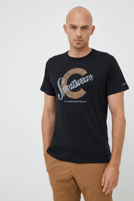 black Columbia cotton t-shirt