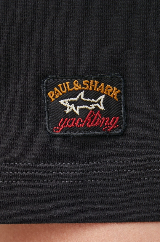 μαύρο Βαμβακερό μπλουζάκι Paul&Shark