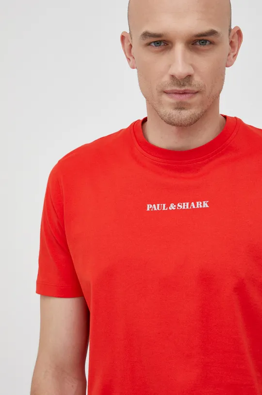 rdeča Bombažen t-shirt Paul&Shark