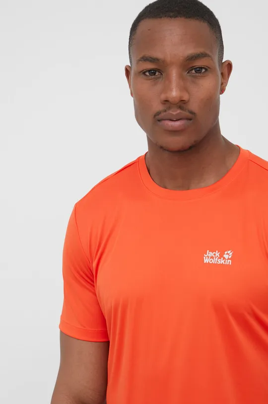 pomarańczowy Jack Wolfskin t-shirt sportowy Tech Męski