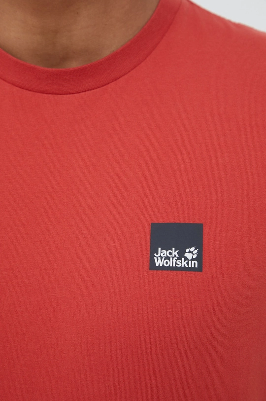 Βαμβακερό μπλουζάκι Jack Wolfskin Ανδρικά