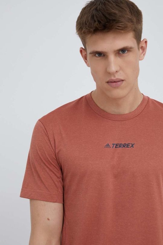 oranžová Sportovní tričko adidas TERREX Multi H53381 Pánský