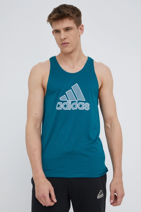 Μπλουζάκι προπόνησης adidas Performance τιρκουάζ