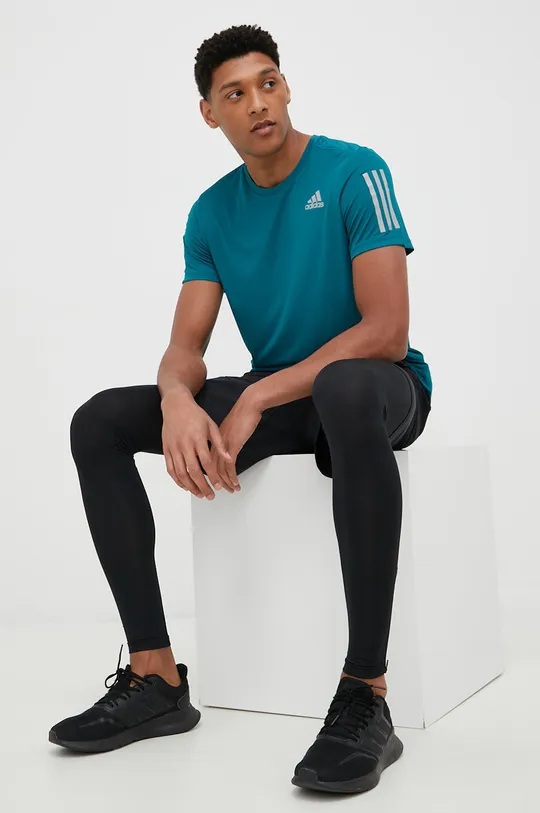πράσινο Μπλουζάκι για τρέξιμο adidas Performance Own The Run Ανδρικά