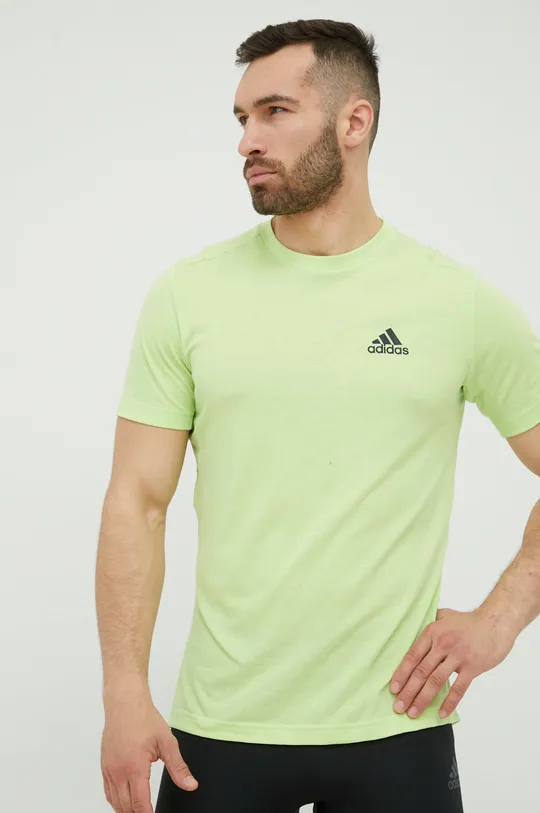 zelená Tréningové tričko adidas Designed 2 Move HD4117