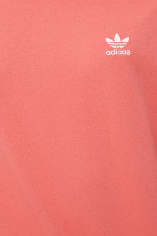koralowy adidas Originals t-shirt bawełniany Adicolor HE9441