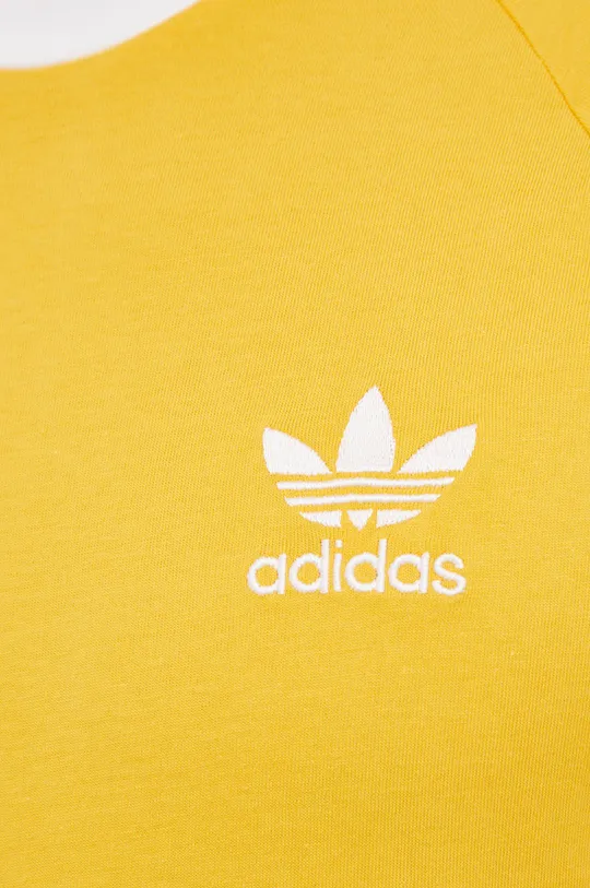 žltá Bavlnené tričko adidas Originals Adicolor HE9550