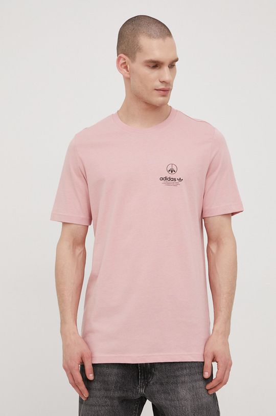 Bavlněné tričko adidas Originals HF4910 růžová