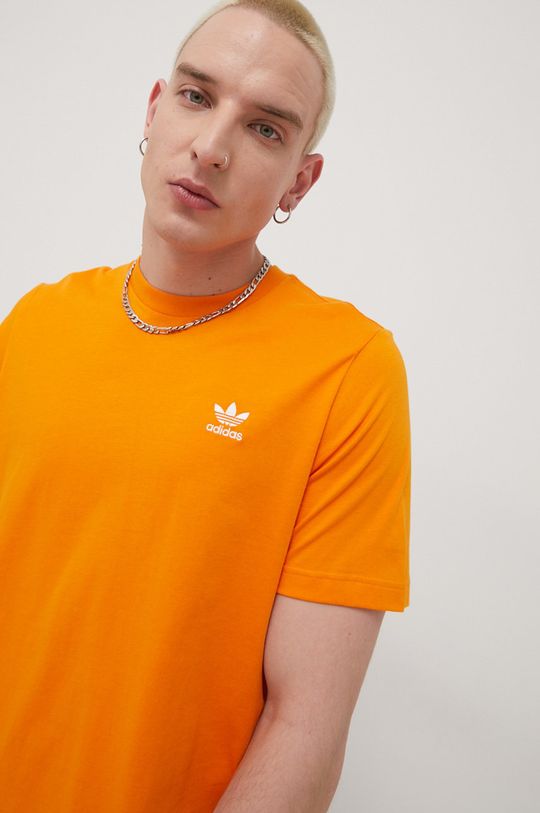 oranžová Bavlněné tričko adidas Originals HG3907