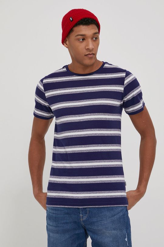 námořnická modř Bavlněné tričko Solid