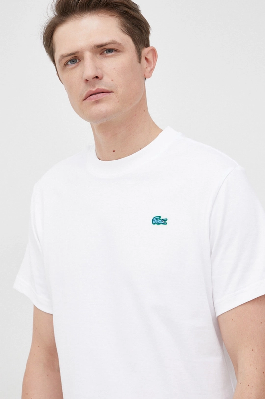 biały Lacoste t-shirt bawełniany TH2757