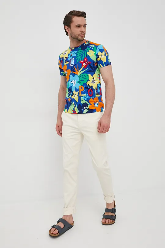 Bavlnené tričko Polo Ralph Lauren viacfarebná
