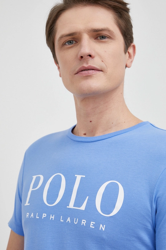 modrá Bavlnené tričko Polo Ralph Lauren