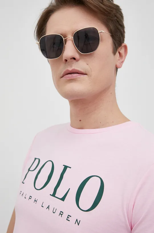 ροζ Polo Ralph Lauren - Βαμβακερό μπλουζάκι