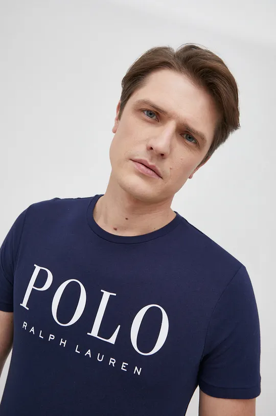 σκούρο μπλε Polo Ralph Lauren - Βαμβακερό μπλουζάκι