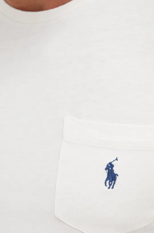 Tričko s prímesou ľanu Polo Ralph Lauren Pánsky